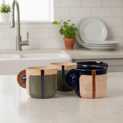 Stoneware Mug With Artisan Glaze