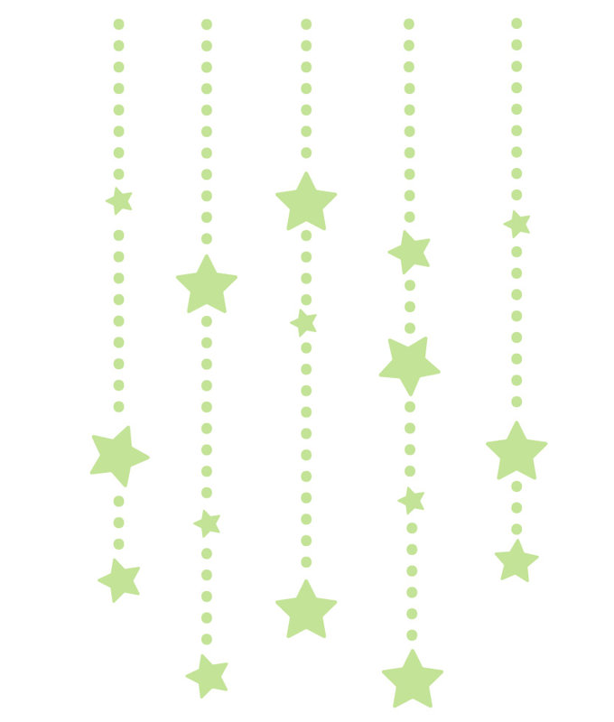 Abstract Non-Wall Damaging Wall Decal, 45" H x 30" W x 0.01" D, Key Lime Pie