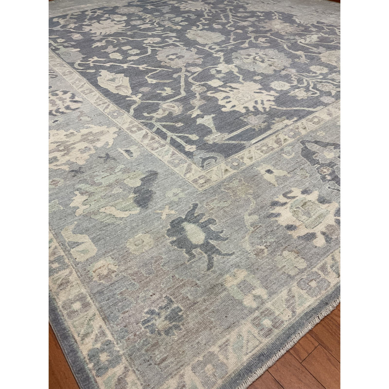 One-of-a-Kind 12' X 14'1" Wool Area Rug Gray