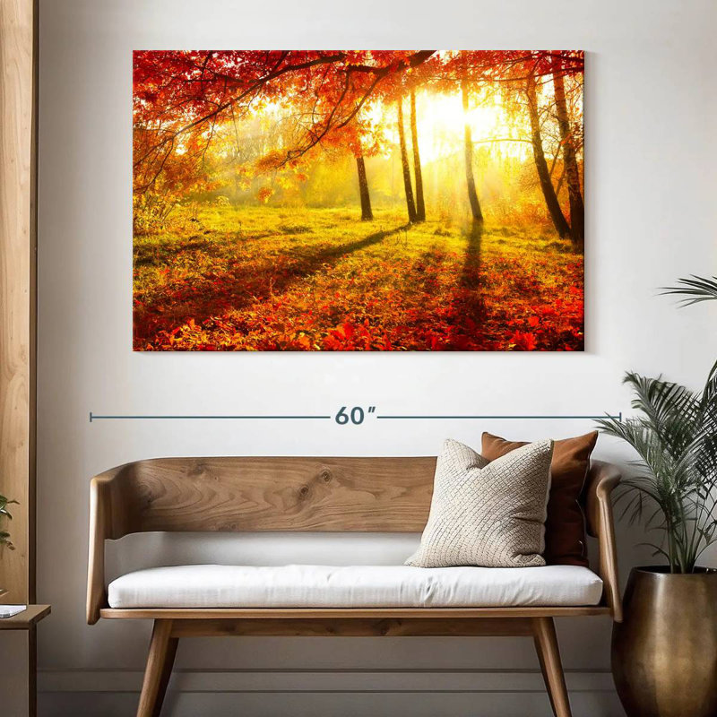 Alvord, paysage d'automne lumineux, H 34 po x l 51 po