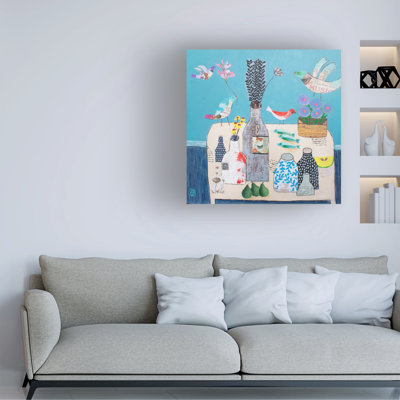 Bolog Nathaniel Mather Six Vases Canvas Art