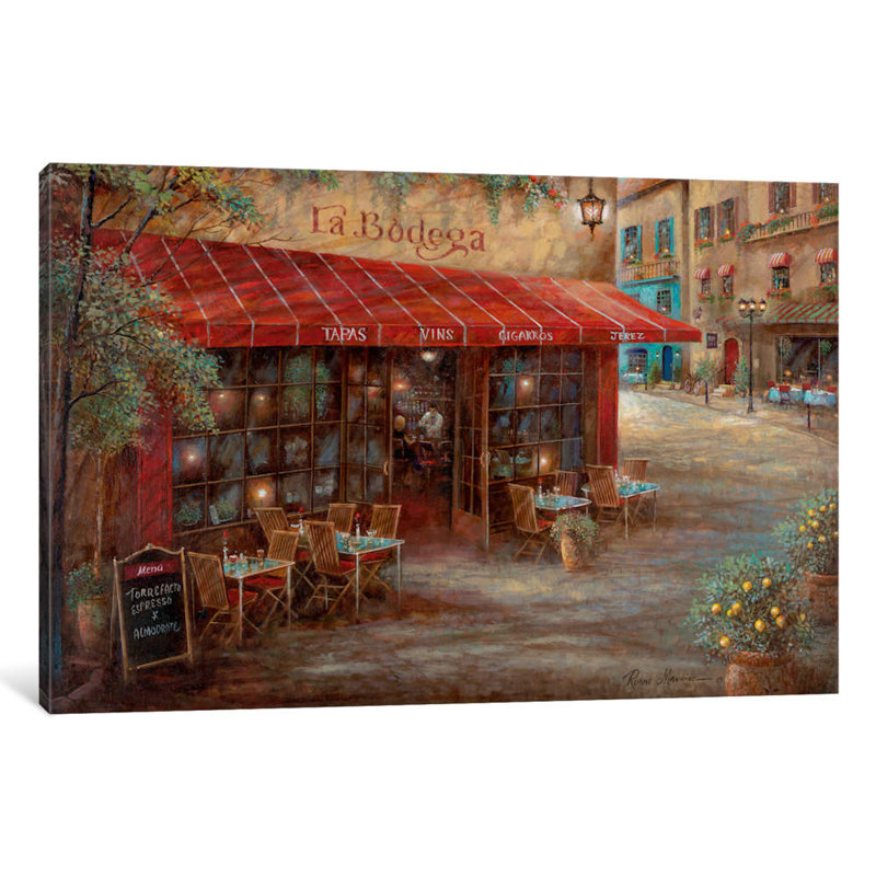 La Bodega by Ruane Manning - Wrapped Canvas Painting, 101.6 cm H x 66.04 cm W x 3.175 cm D