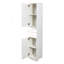 Armoire de rangement pour salle de bain avec 2 portes et 2 tiroirs, unité de rangement étroite