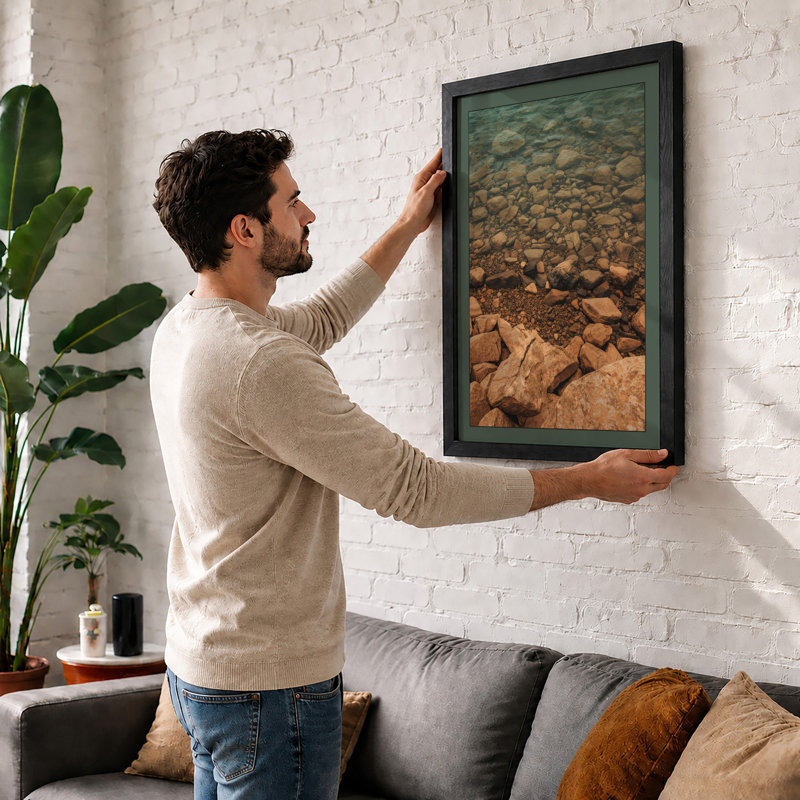 Shallow Waters Coastal - Print, Black, A3 - 42.0 x 29.7 cm