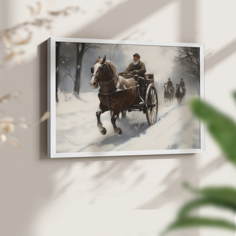 «Chirstmas Art-M III», reproduction encadrée, H 16 po x l 20 po, Blanc