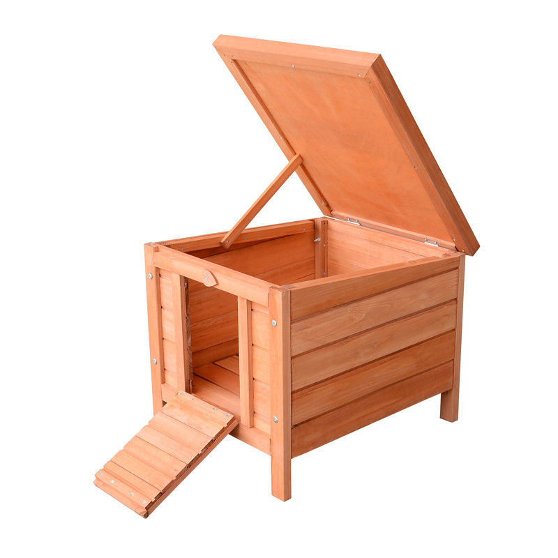 Maison pour chien avec cage en bois