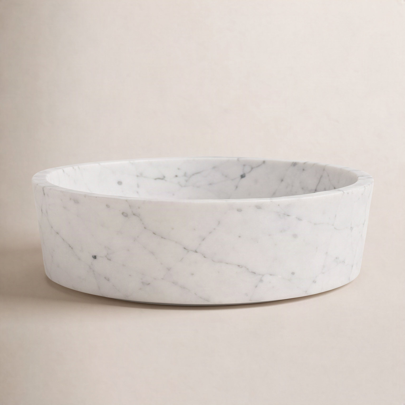 Genuine Marble Decorative Dish, White