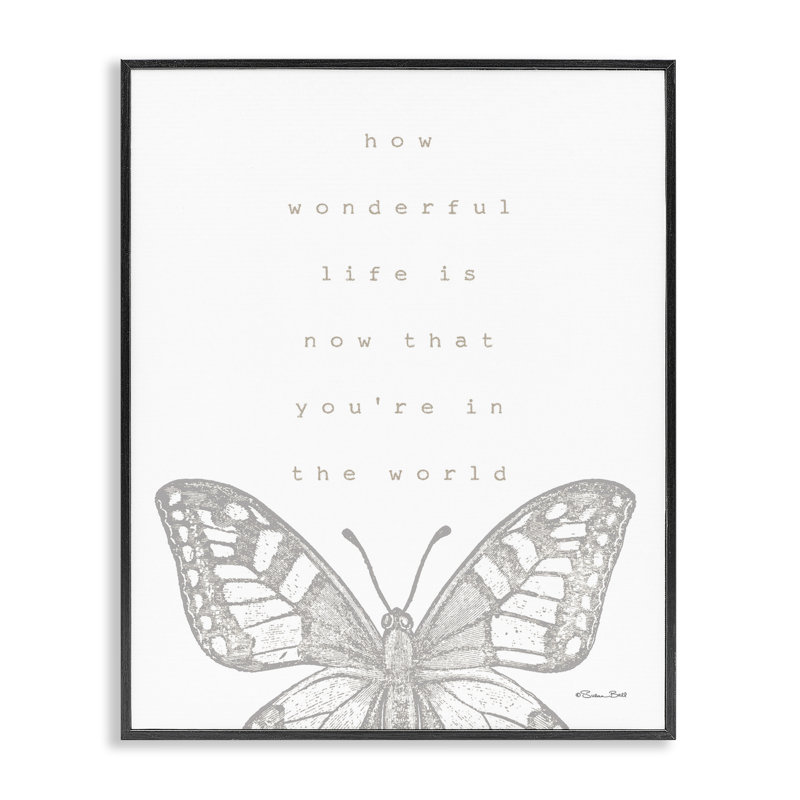 «Wonderful Life Life», estampe numérique encadrée par Susan Ball, Giclée encadrée noir minuit, H 14 po x l 11 po