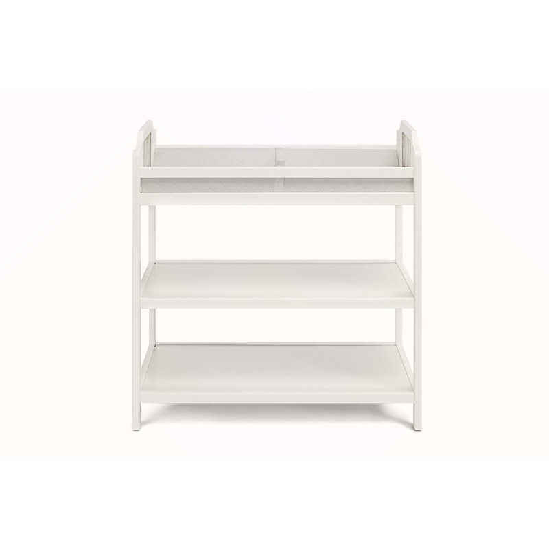 Table à langer Brees blanc / pierre grise, White/Gray