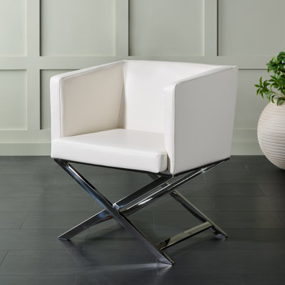 Cayce Faux Leather Armchair
