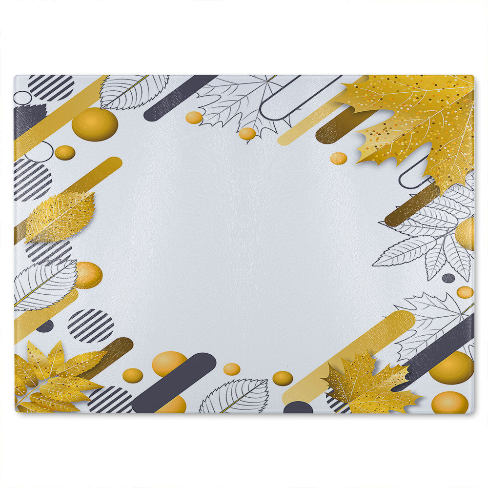 Geometric Pattern Glass Chopping Board