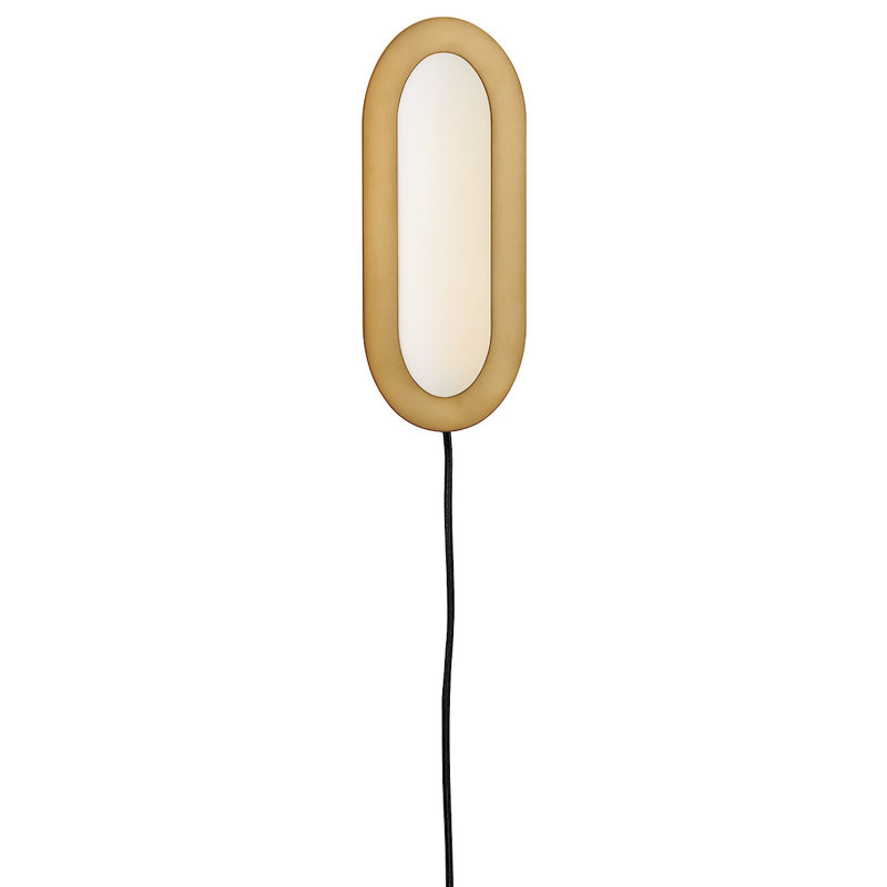 Heritage Brass Midcentury LED Vanity Light with Opal Glass Shade