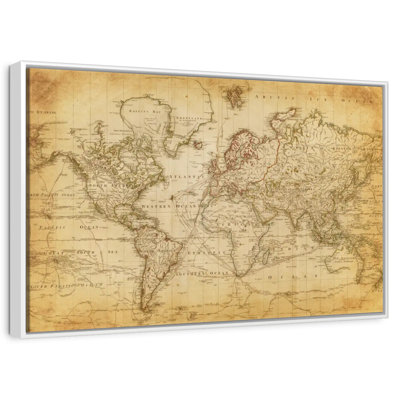 Carte du monde de l'Ancien siècle