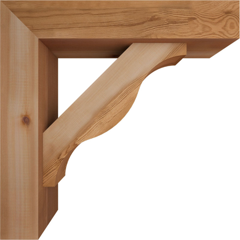 Support Funston Block avec support décalé, 22 X 22, Cèdre rouge occidental de l 5 1/2 po (lisse)