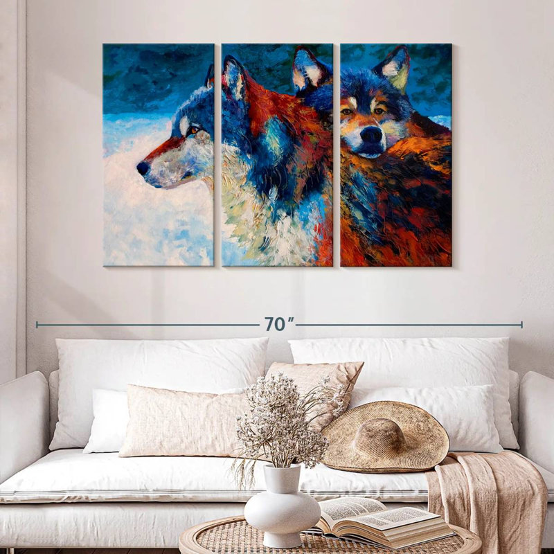 The Wolves, 32" H x 50" W