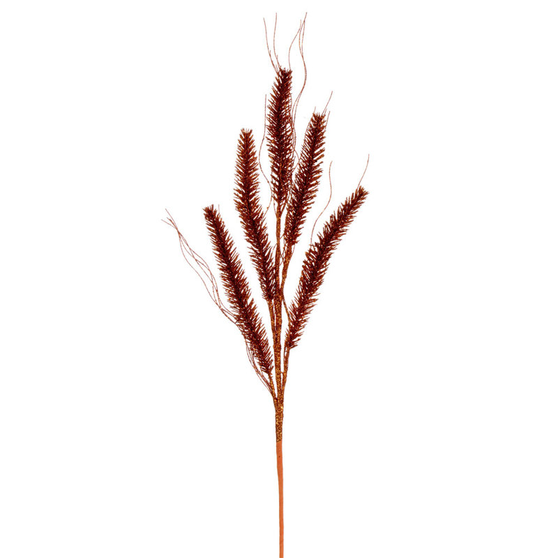 30" Baby Wheat Glitter Spray, 6 per bag., Orange