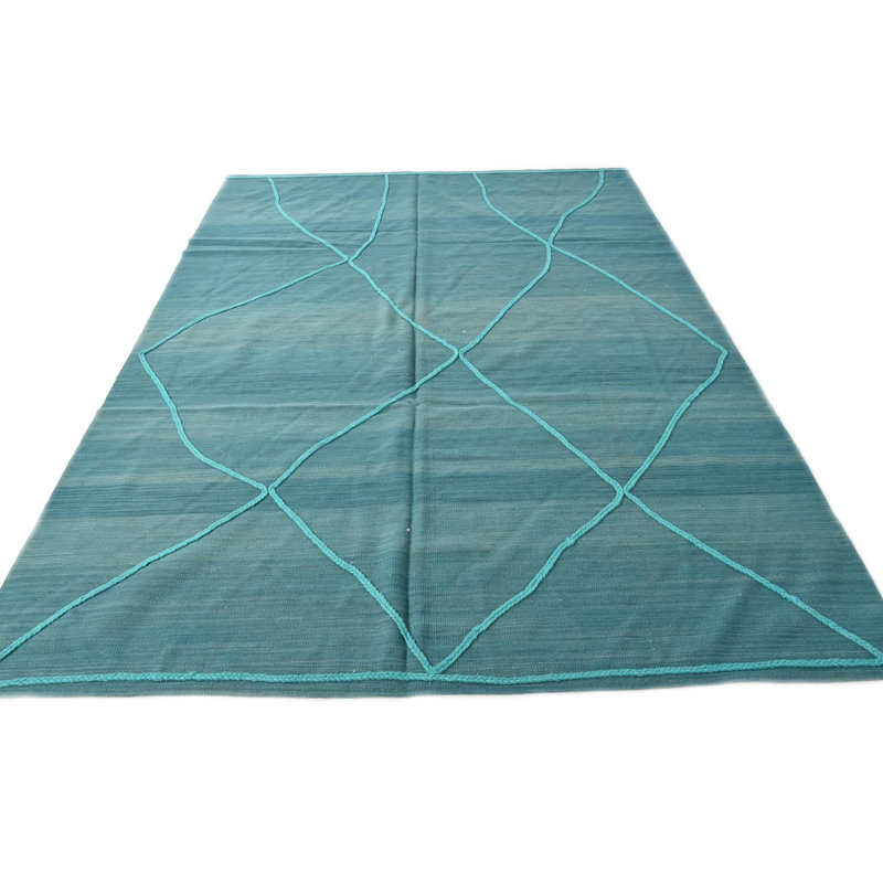 Tapis turquoise 7 x 10 Petrella