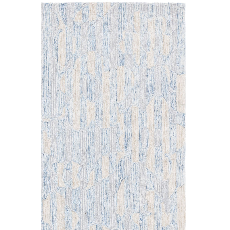 Metro 390 Hand Tufted 80% Wool; 20% Cotton Abstract Rug, Square 6'