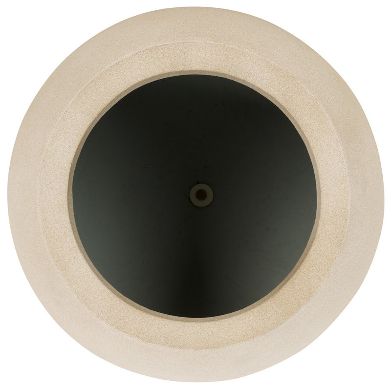 Mcgill Concrete Pot Planter, Beige, 12.7" H x 15.7" W x 15.7" D