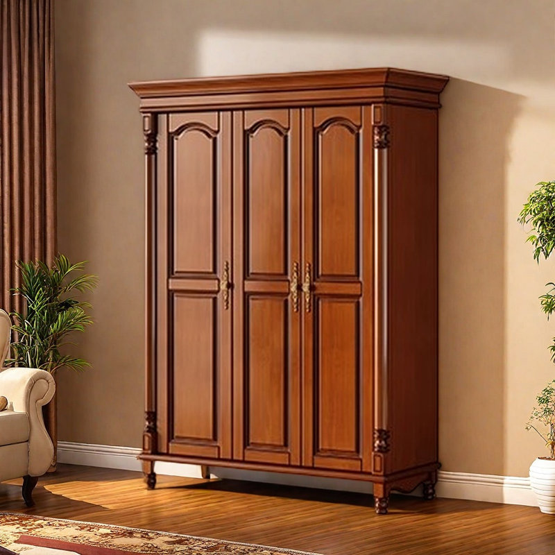 Garde-robe de luxe rétro American Light Brown