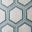 Ava 8" Hex Matte Porcelain Tile-2000059153