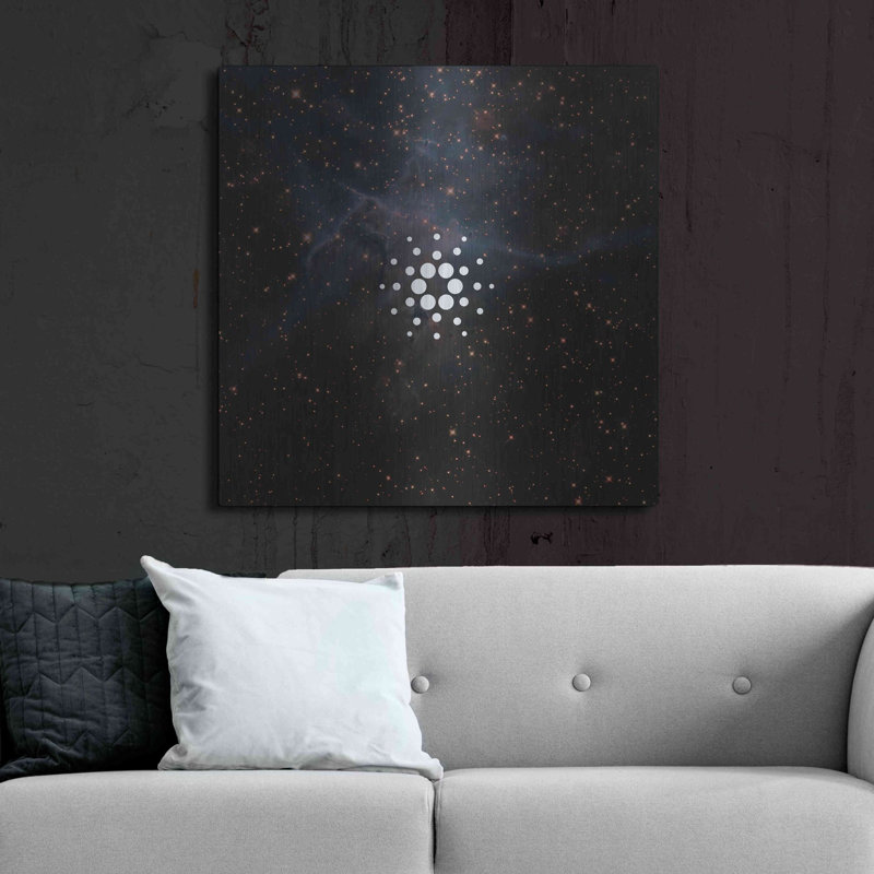 Constellation Cardano, art mural en métal, H 36 po x l 36 po