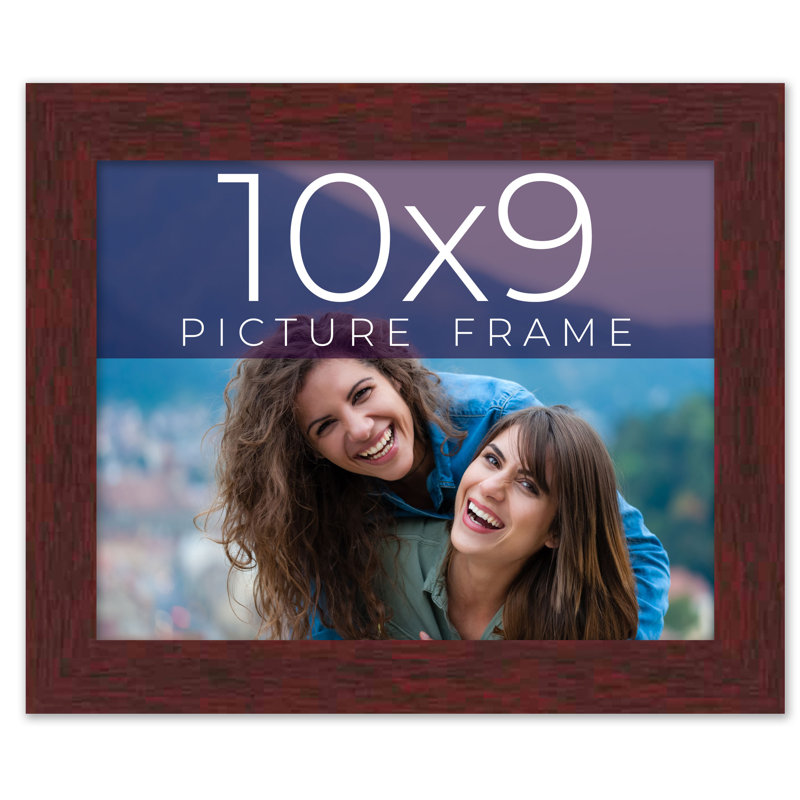 Cadre photo en bois massif Plassie, Brun foncé, L 10 po x H 9 po
