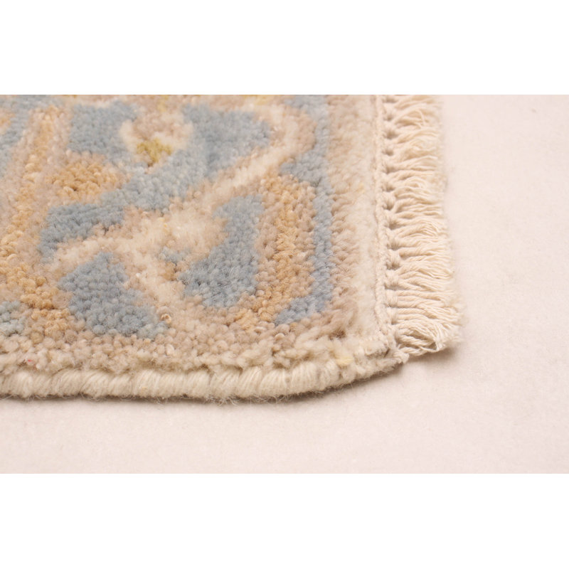 One-of-a-Kind 2'6" X 8'3" New Age Runner Wool Area Rug in Ivory