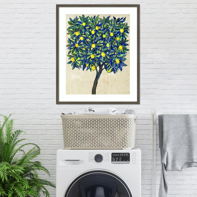 Lemon Tree Composition II by Tim Otoole, Gray, 33.17" H x 27.8" W x 0.88" D