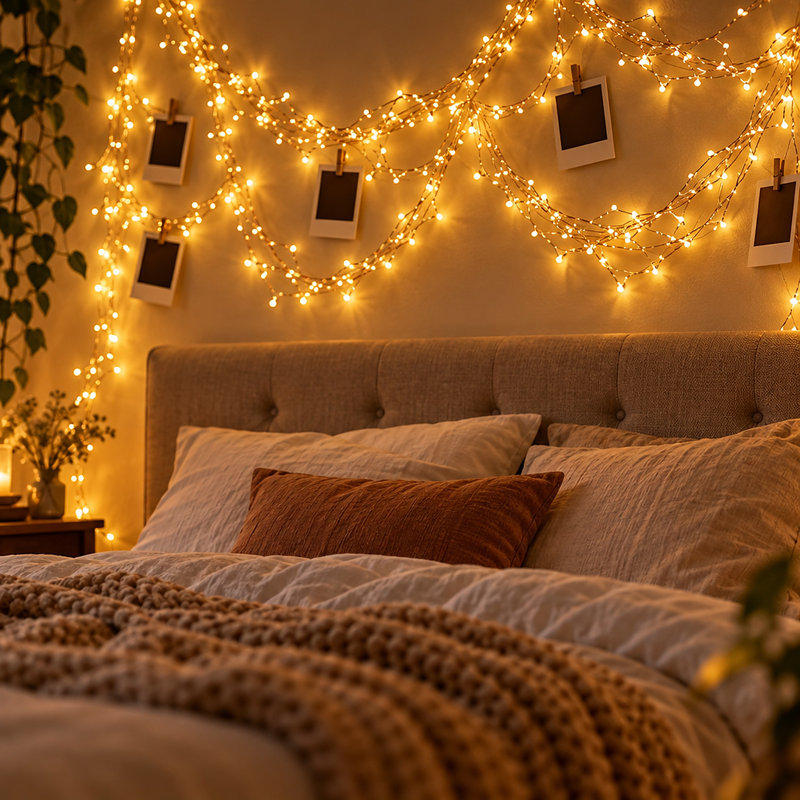 200 LED Copper Wire String Lights, Battery & USB Operated, Warm White