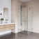 Monteray 30" W x 30" D x 73" H Hinged Frameless Shower Enclosure with 3/8  Clear Glass