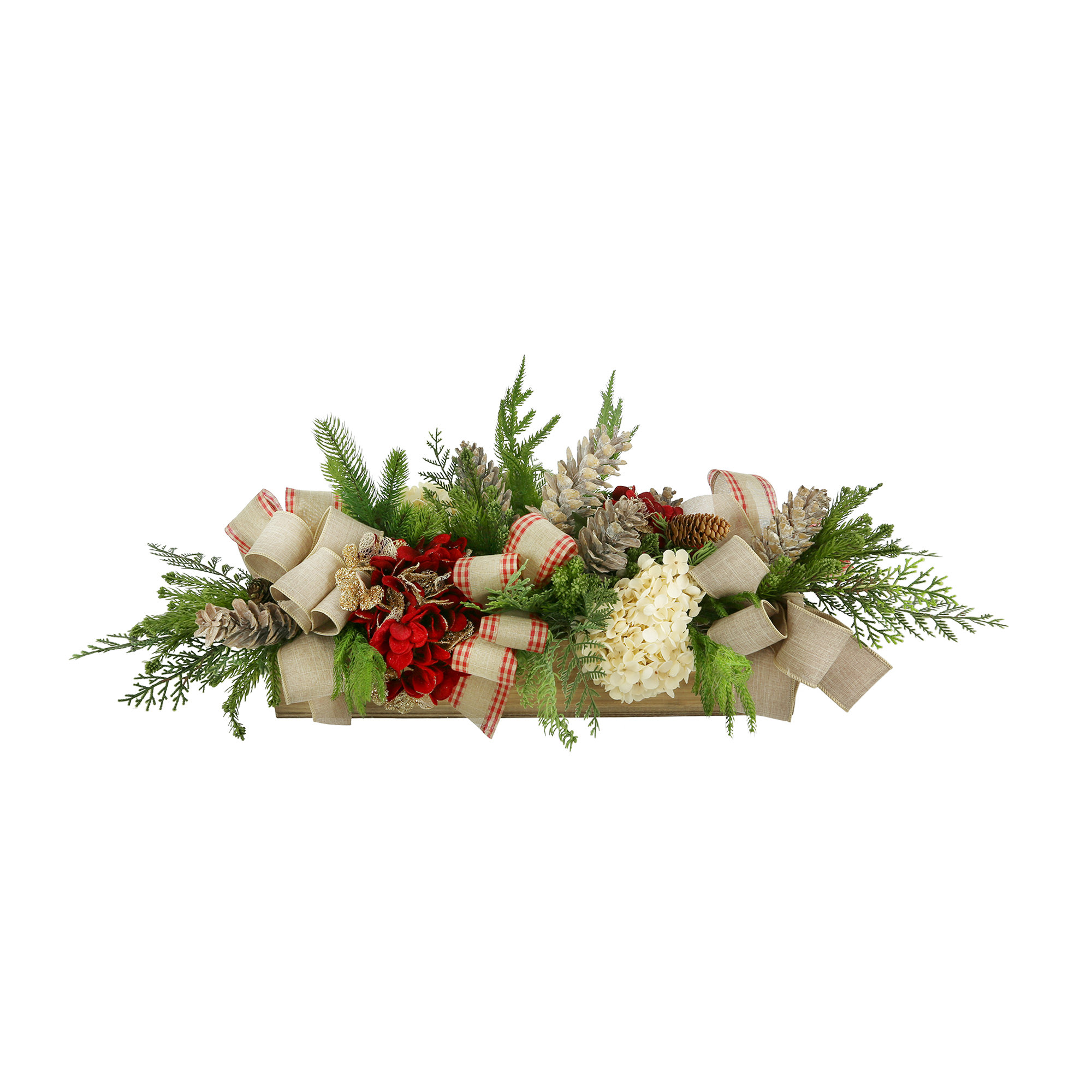 The Holiday Aisle® Jiamei Plastic, Polysilk Arrangement | Wayfair