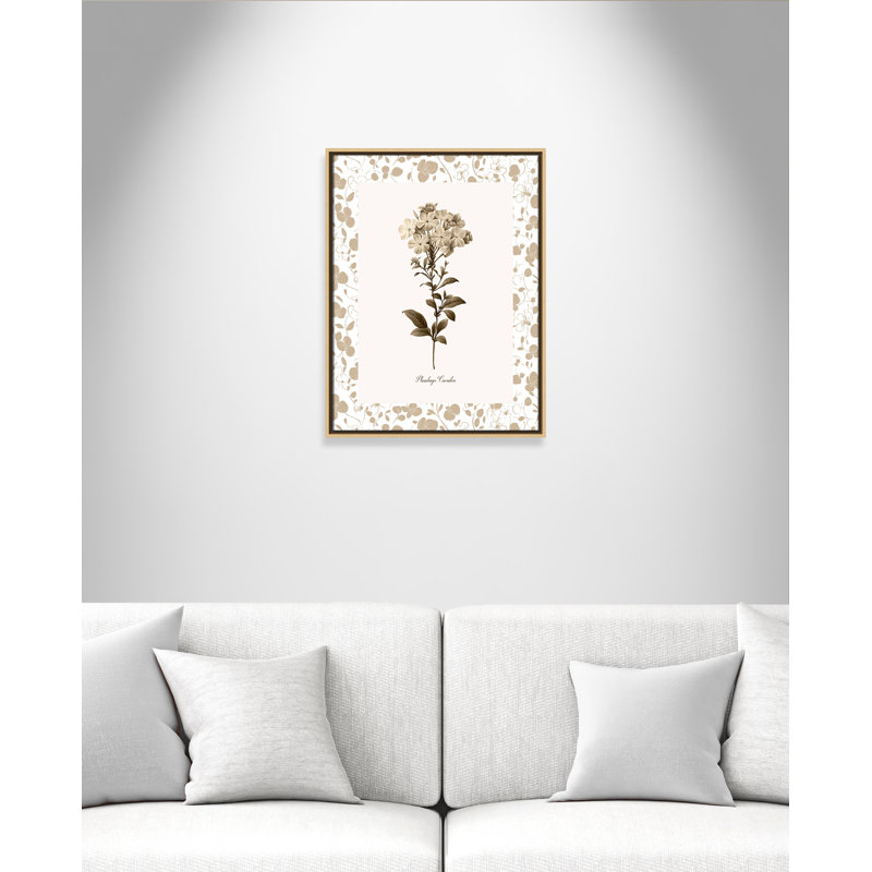 «Neutral Imperial II» par Kelly Donovan, L 19,5 po x H 25,5 po, Framed Canvas, Natural Floater