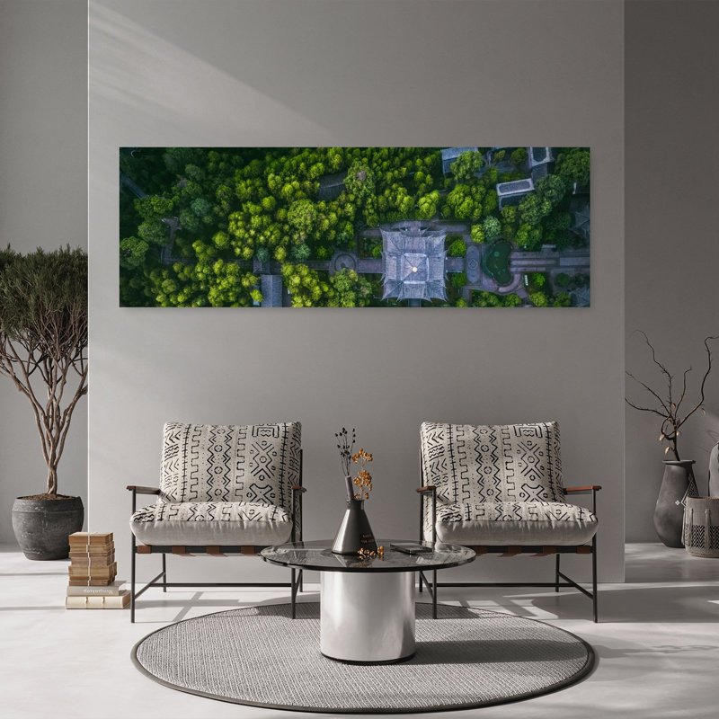 «Lijiang Temple Abstract Contemporary Landscape Landscape», art mural, H 60 po x l 20 po