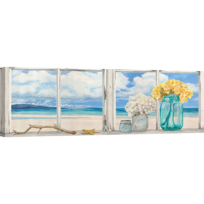 Atlantique by Remy Dellal - Wrapped Canvas Painting
