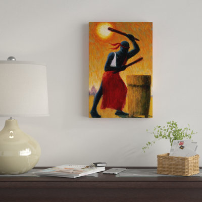 «The Drummer» par Tilly Willis - Estampe numérique sur toile tendue avec châssis