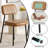 Stylishly Upholstered Tufted Faux Leather Dining Chair: Comfort Meets Elegance-1997632674