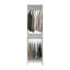 Armoire ouverte de 84 po avec 2 barres de suspension, 2 tablettes, un rangement et une solution de rangement compacte
