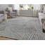Tapis vert à motif abstrait moderne Elias-435392759
