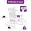 Outdoor HDPE Rocking Chair With Windsor Backrest,White-2017669671