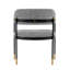 Fauteuil en chenille de métal gris Lia-1005190716