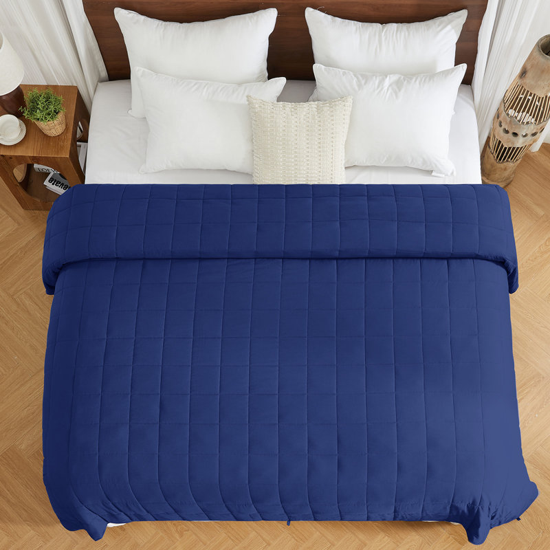 Jeté matelassé Luxury, Marine, 20 lb, L 80 po x L 87 po