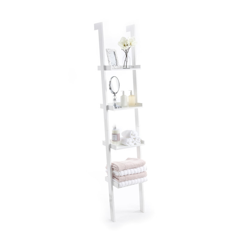 Shamus 180cm H x 36cm W Ladder Bookcase