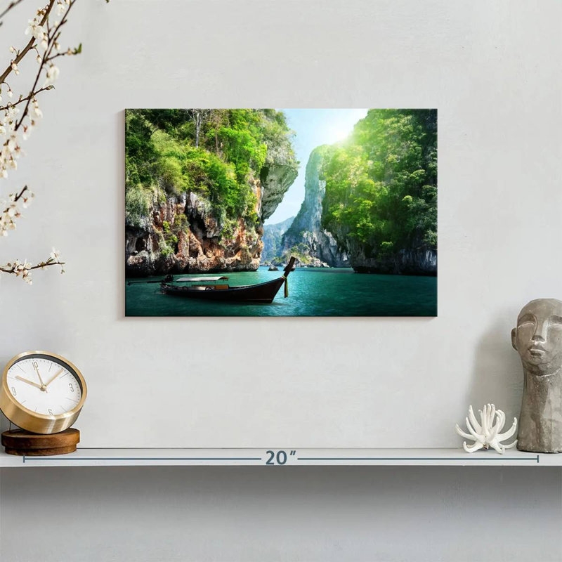 Mehar Koh Hong Island Boat, 8" H x 12" W