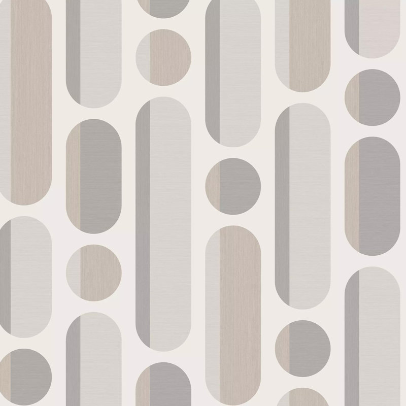 Envy Morse Geometric Wallpaper, Grey