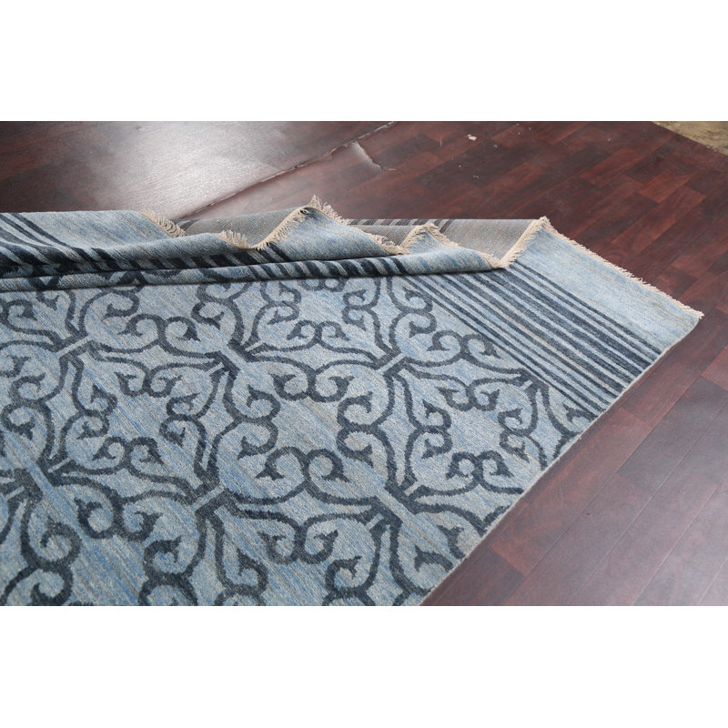 Tapis oriental en laine fait à la main 8 x 9 Kelicia