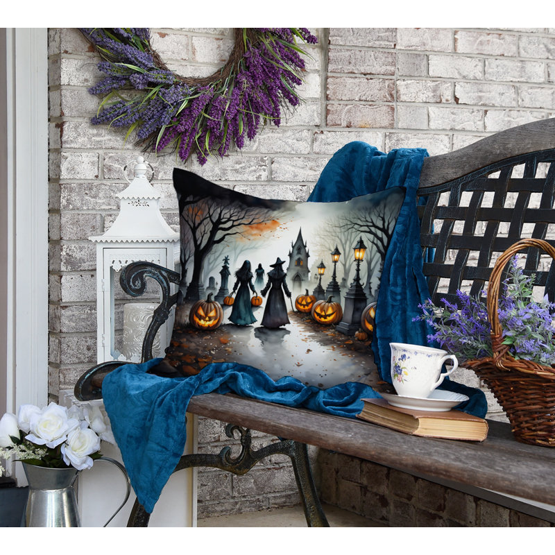 Coussin décoratif More Spooky Halloween, 18 po x 18 po
