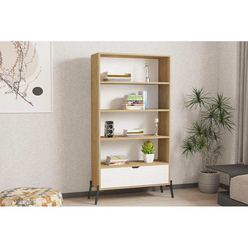 Bookshelf, Sapphire Oak/White