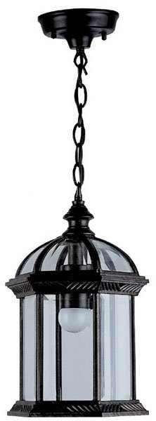 Lanterne suspendue d'extérieur 1 lumière Ulrey, Verre biseauté transparent