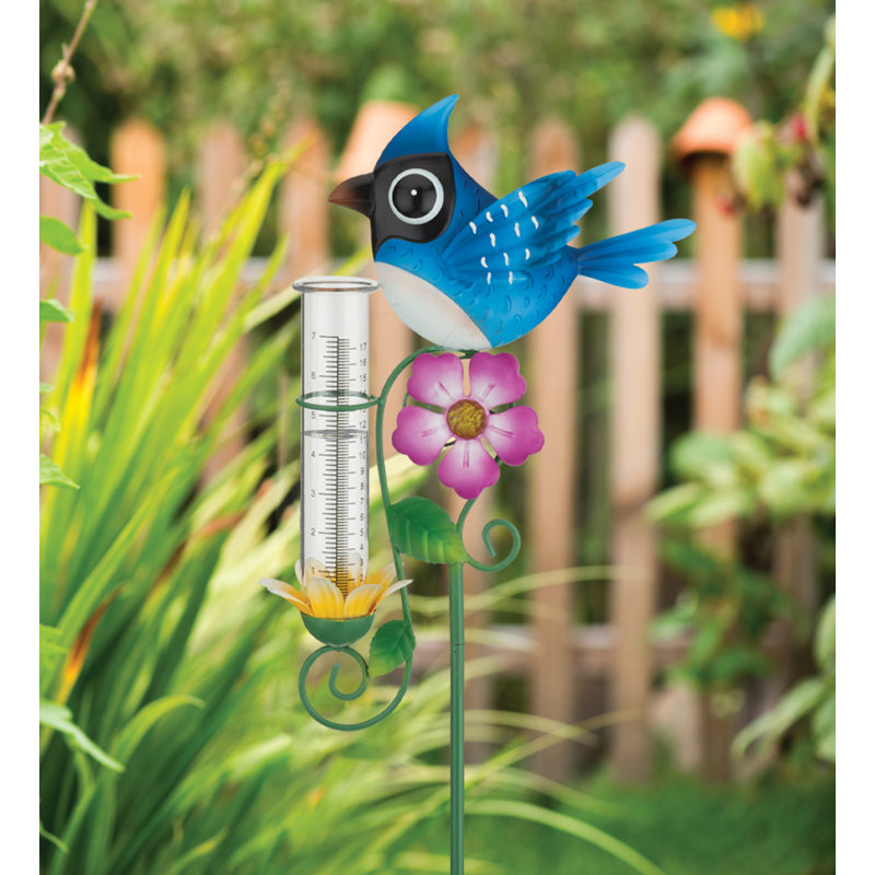 Rain Gauge Stake - Bluebird